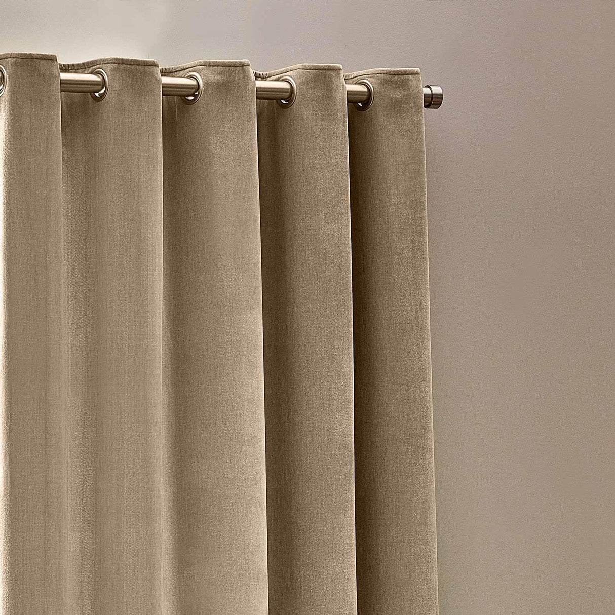 Heavy Chenille Room Darkening Eyelet Curtains by Yard