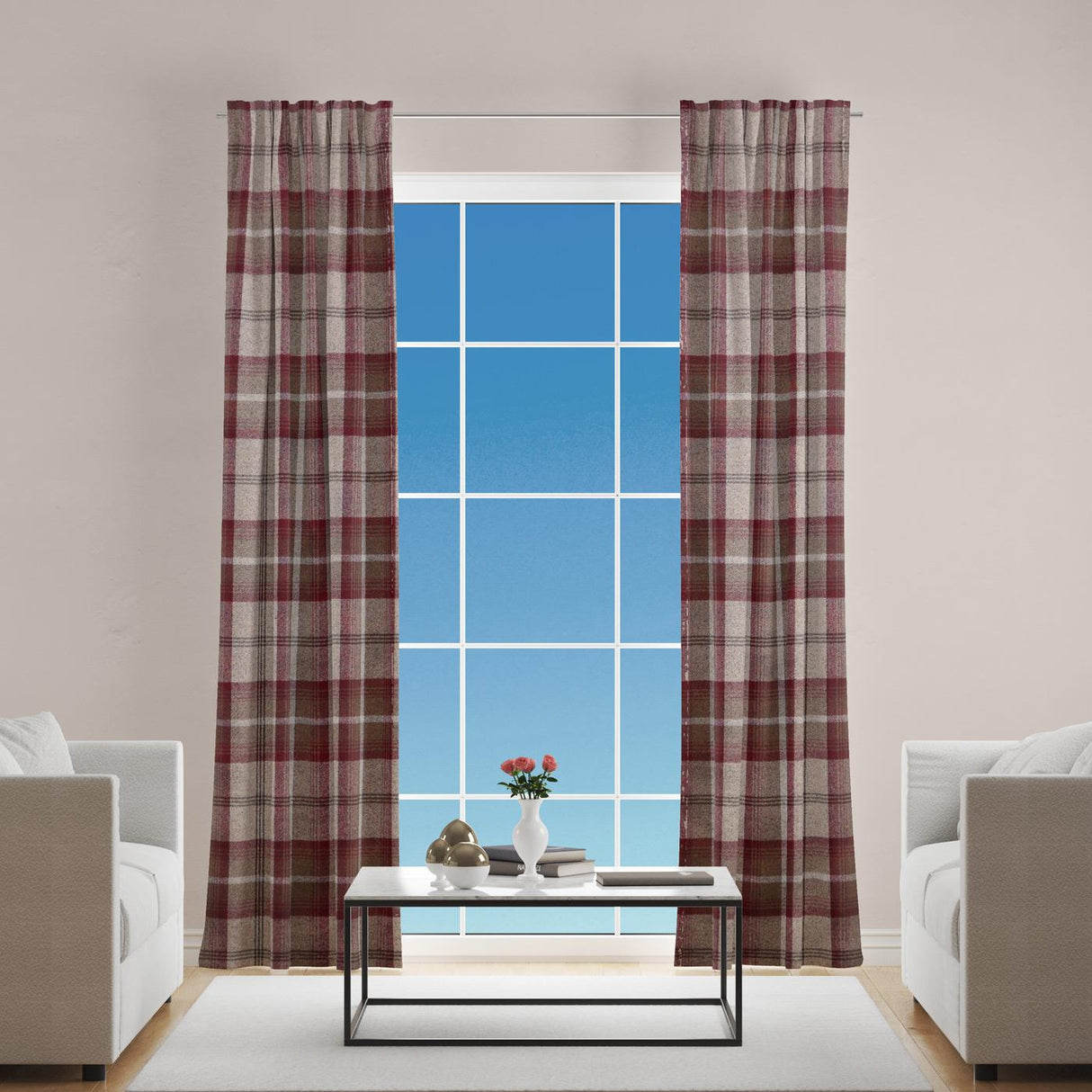 Hestia Mulberry Made To Measure Curtains by Style Furnishings