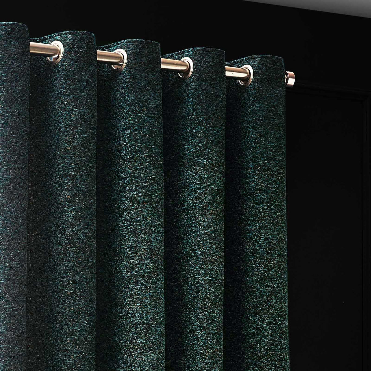 Galaxy Room Darkening Eyelet Curtains by Paoletti