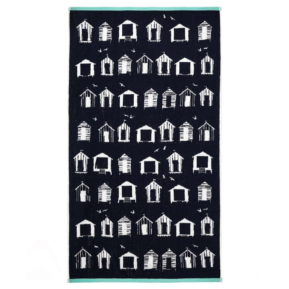 Beach Huts Jacquard Towel by Fusion