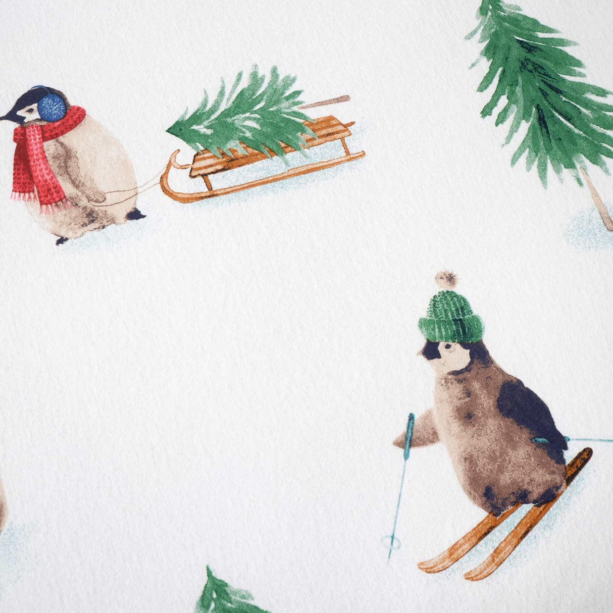 Brushed Snowy Penguin Duvet Cover Set by Catherine Lansfield