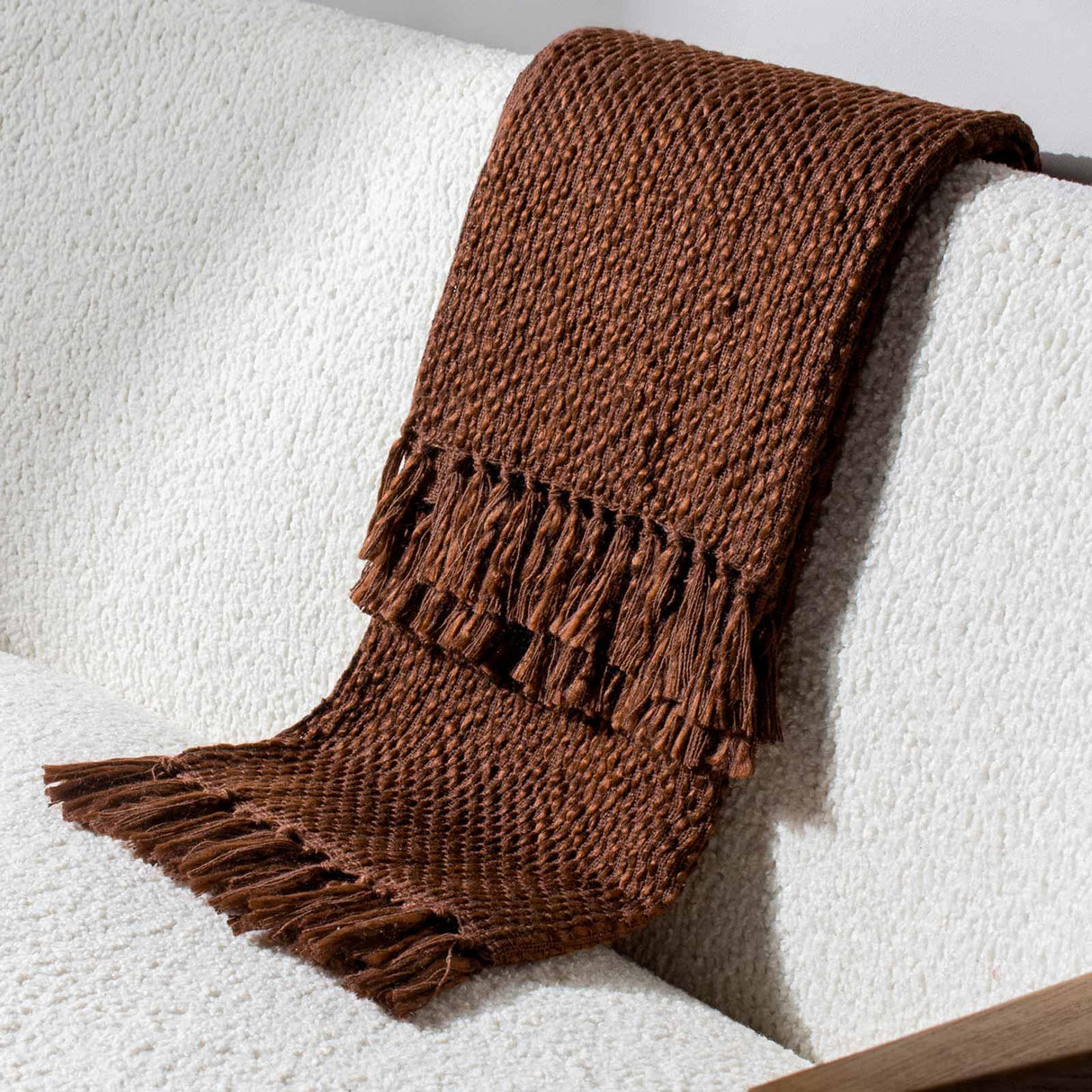 Morni Woven Fringed Throw by furn.