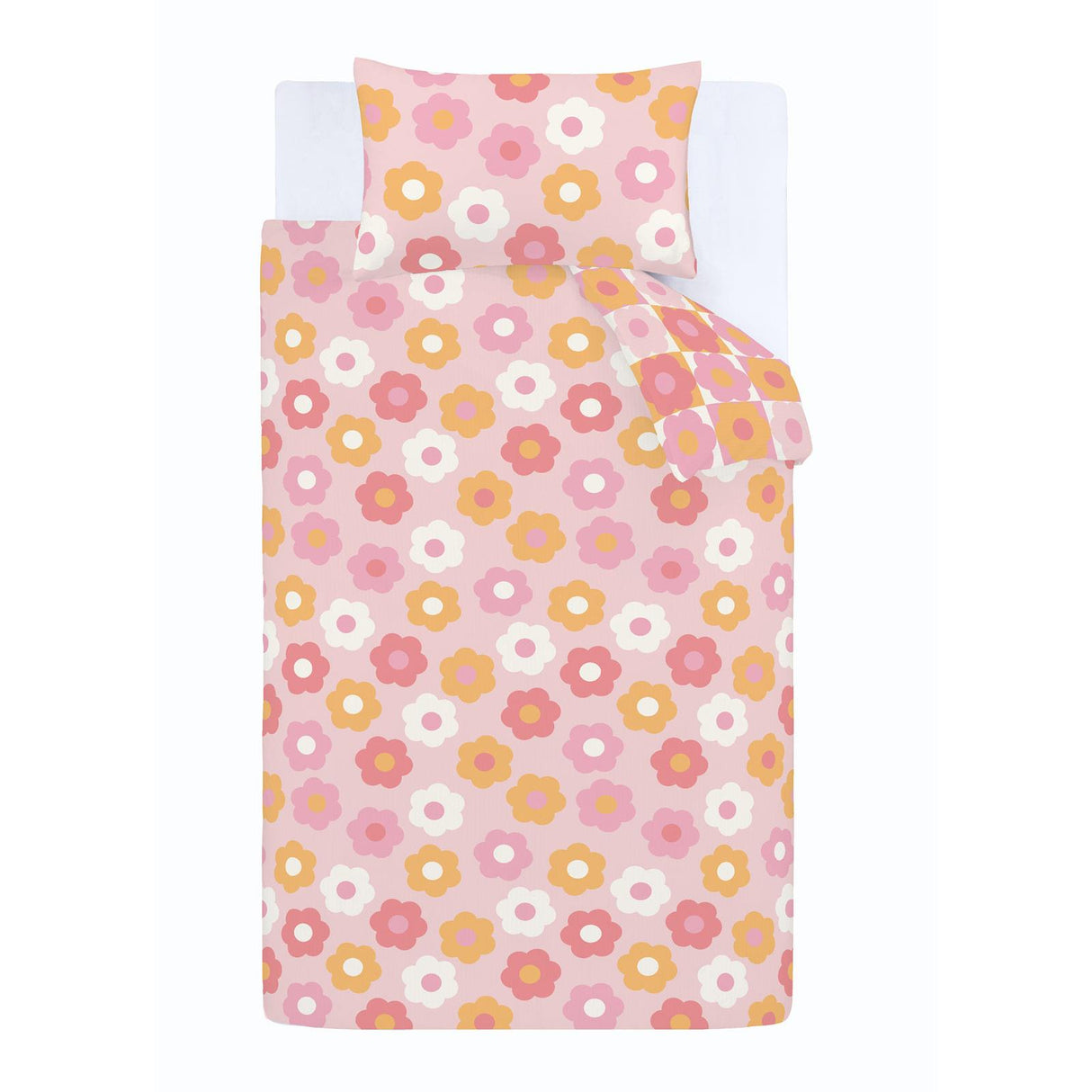 Retro Daisy Duvet Cover Set by Catherine Lansfield