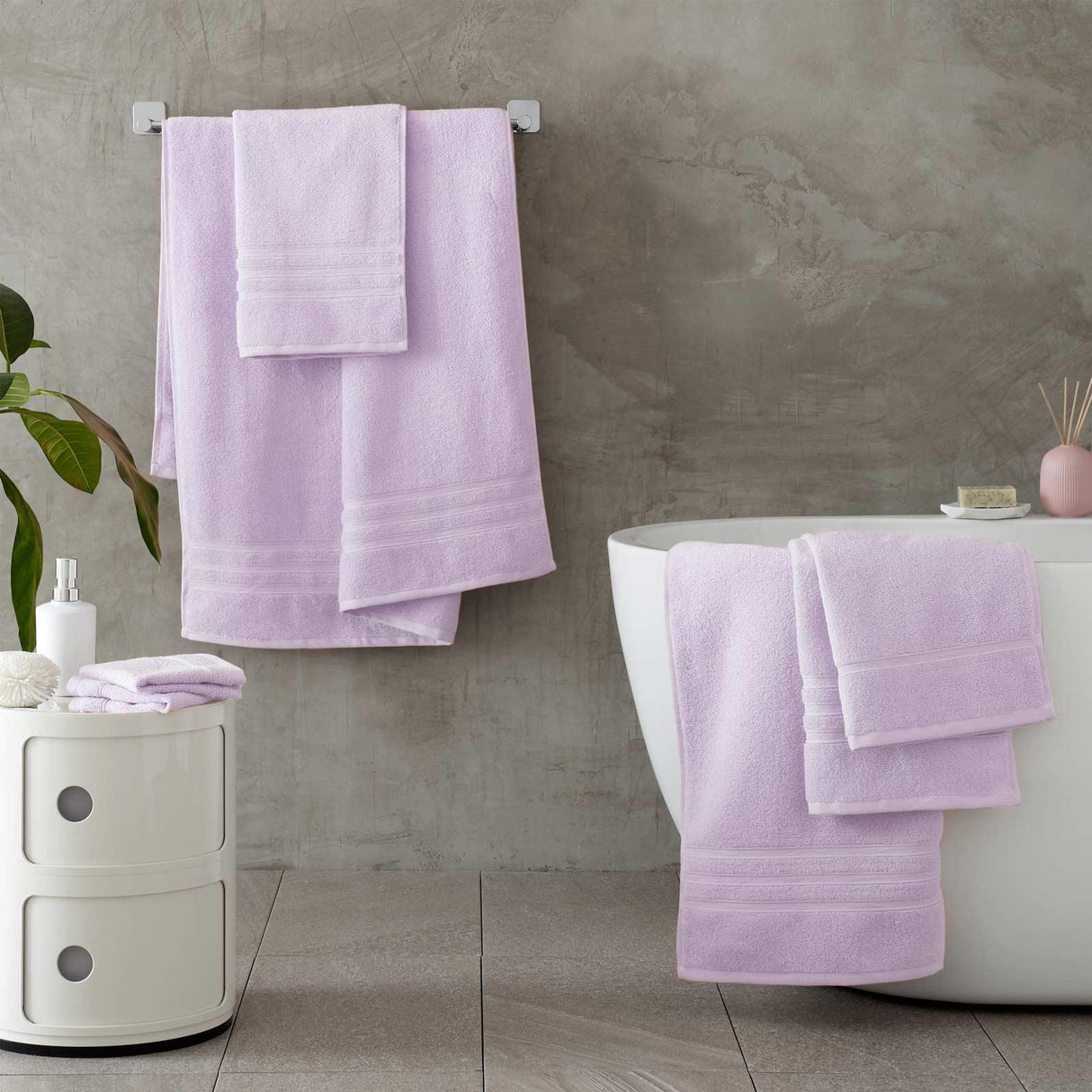 Zero Twist Bath Sheet Towel Bale Pair 500gsm by Catherine Lansfield