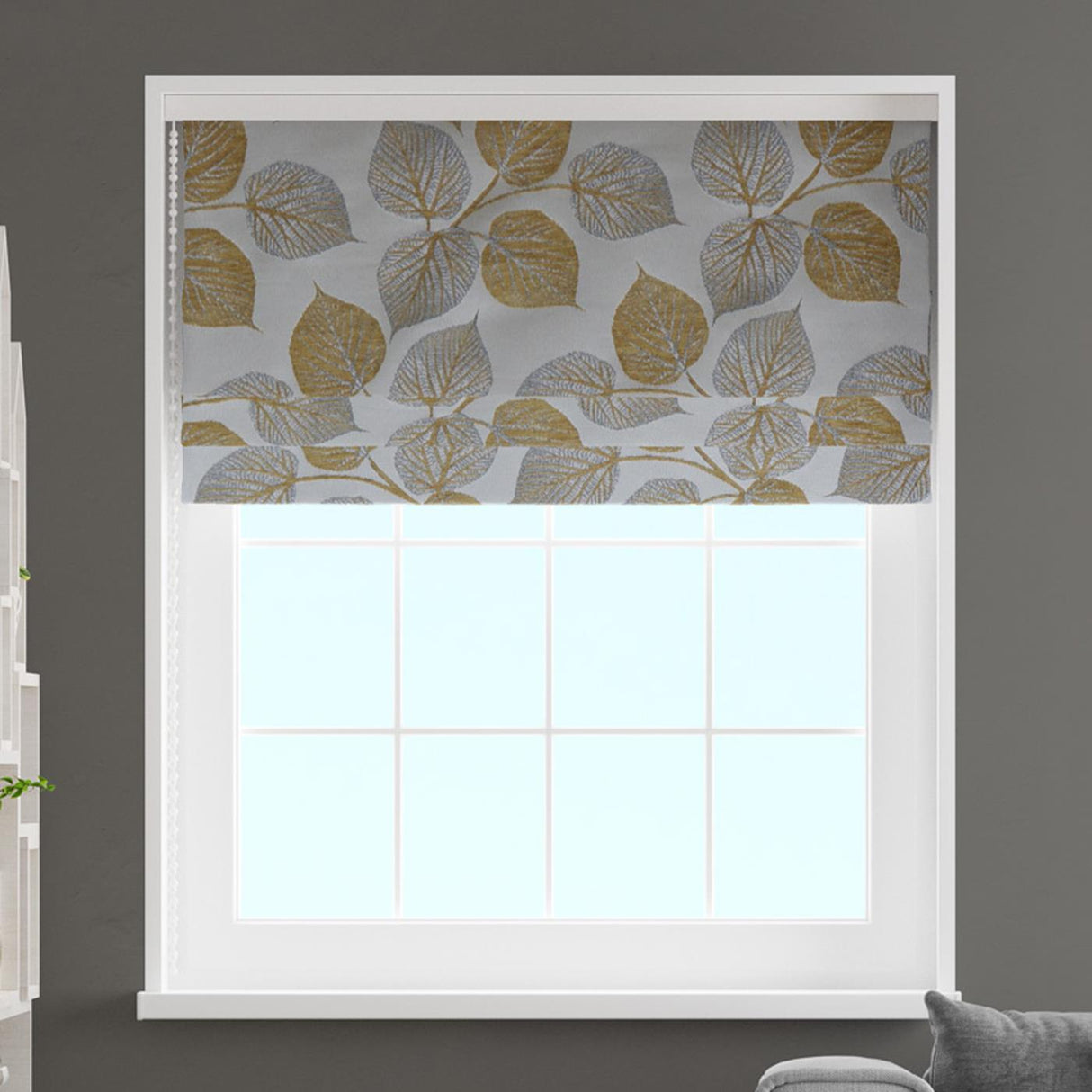 Hera Gold Made To Measure Roman Blind by Style Furnishings