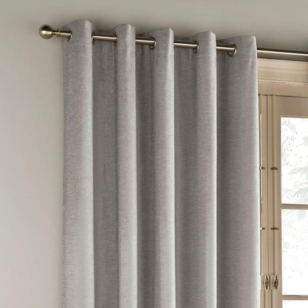 Savoy Chenille Blackout Eyelet Door Curtain by Enhanced Living