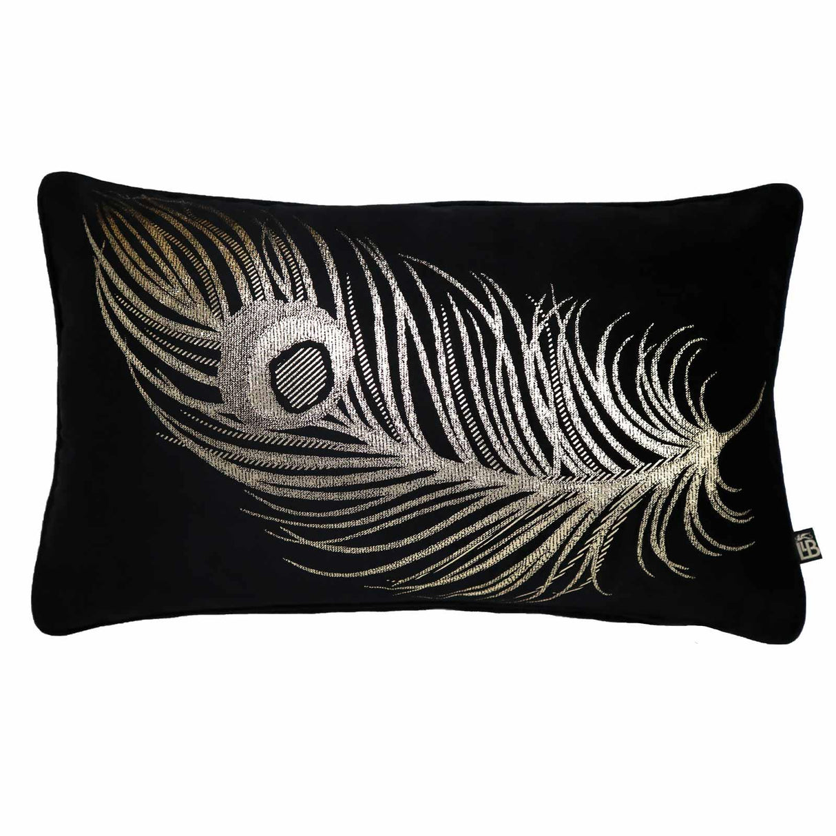 Laurence Llewelyn-Bowen Dandy Gold Velvet Feather Filled Cushion 2