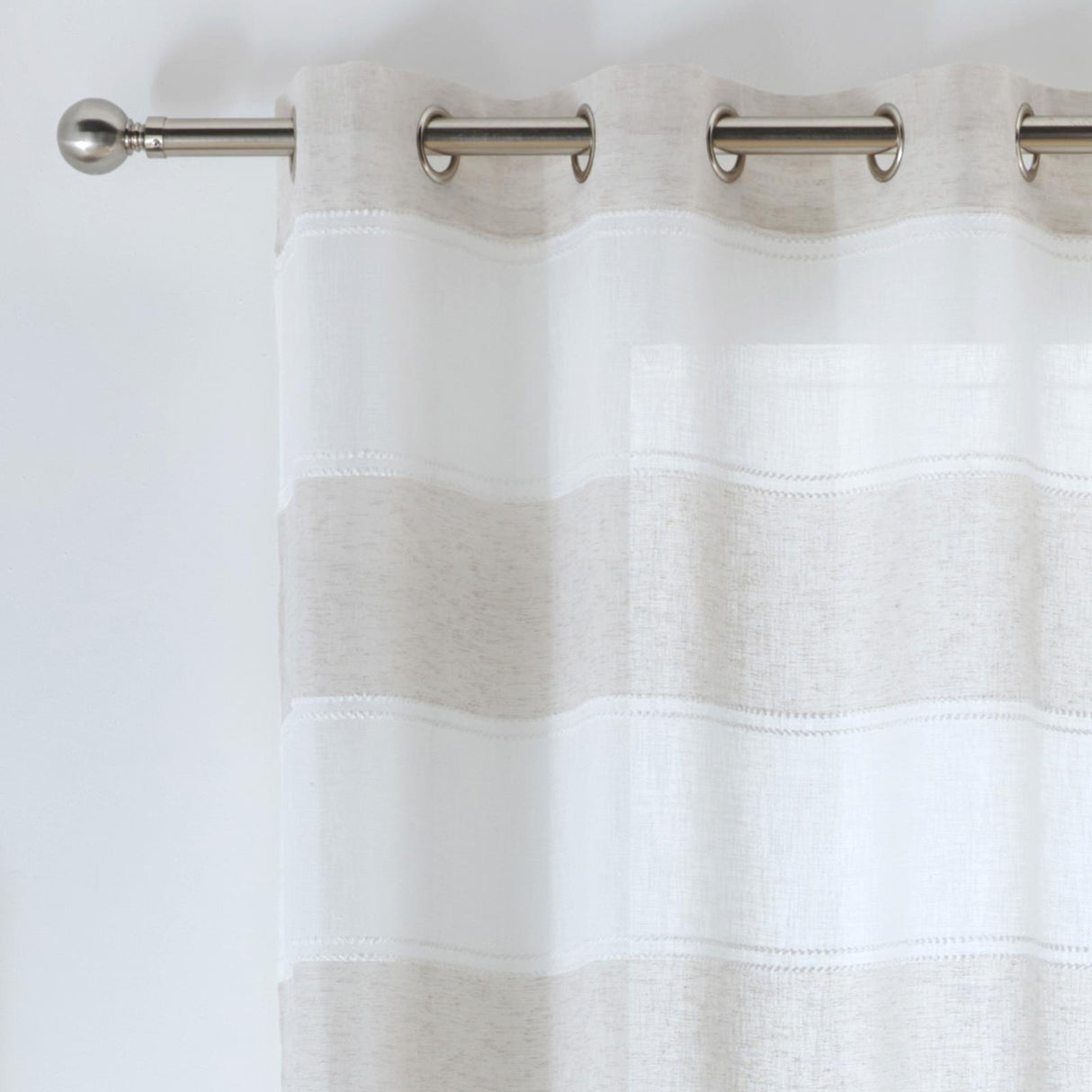Santorini Eyelet Voile Curtain Panel by Enhanced Living