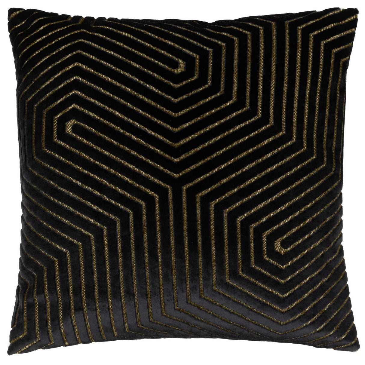 Evoke Cut Velvet Cushion Cover 18" x 18" by Paoletti 2