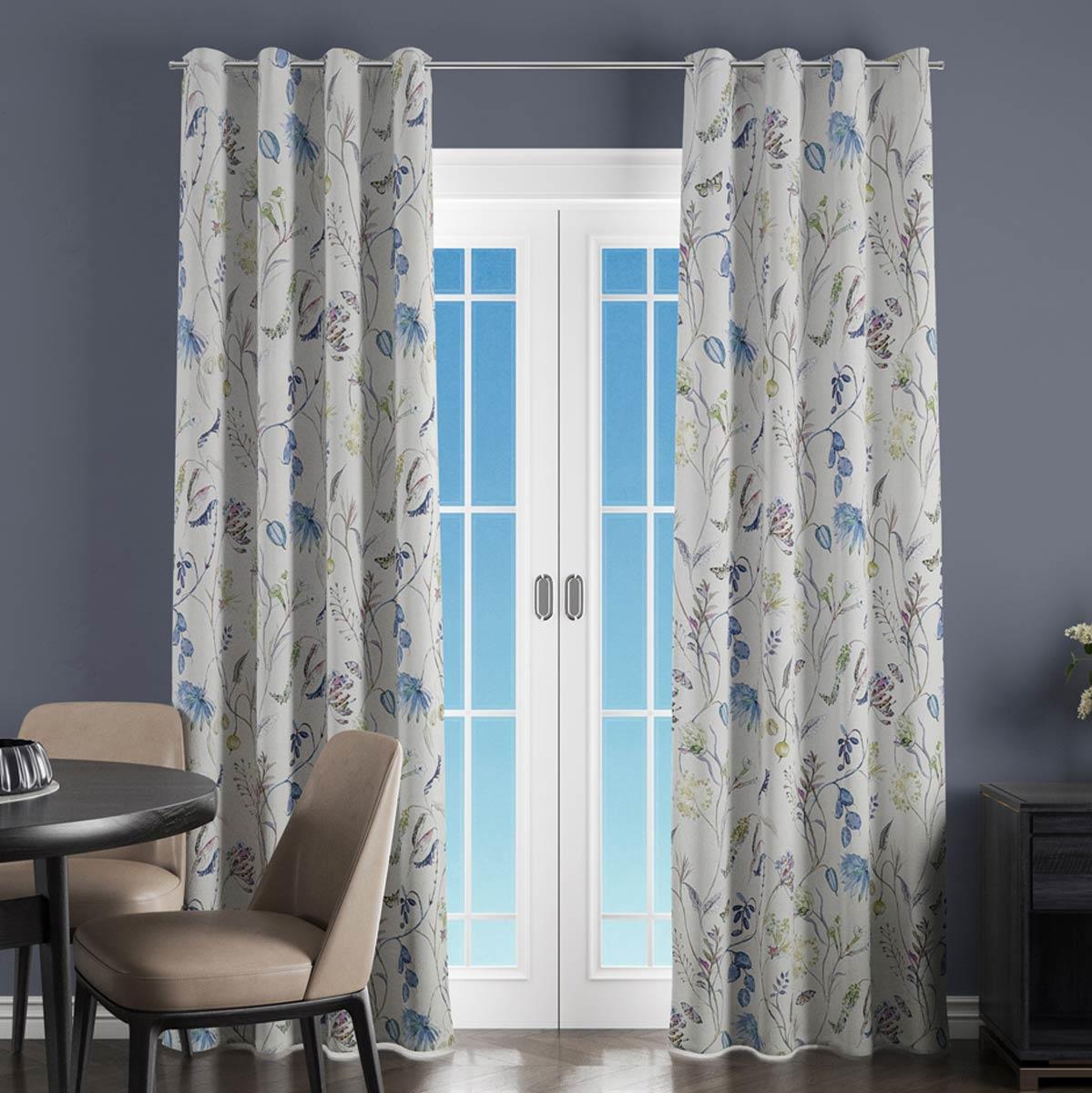 Grove Saxon Blue Made To Measure Curtains by Style Furnishings
