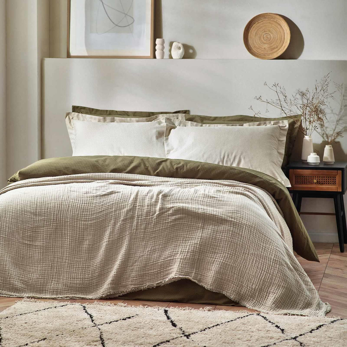 Lark Muslin Cotton Throw Blanket by Yard