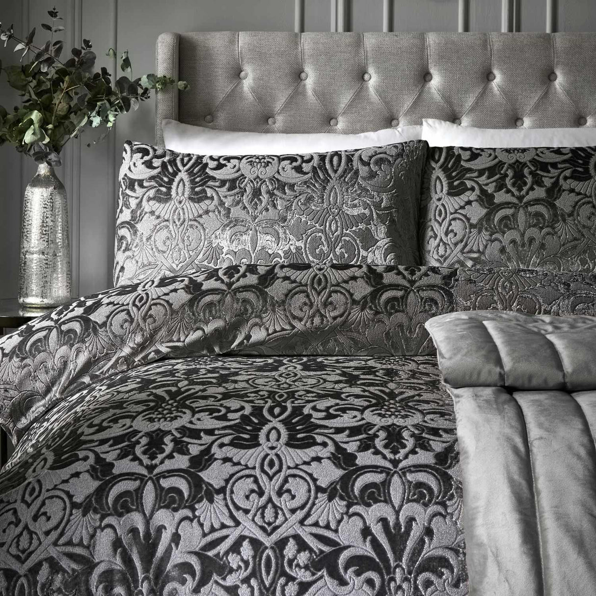 Firenza Velvet Duvet Cover Set by Laurence Llewelyn-Bowen