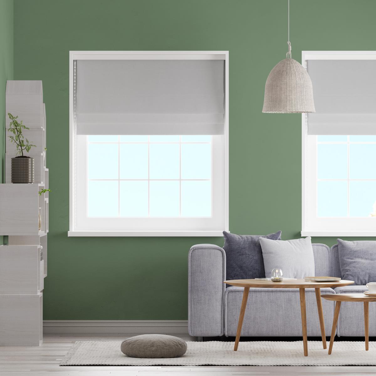 Panama Silver Made To Measure Roman Blind by Style Furnishings