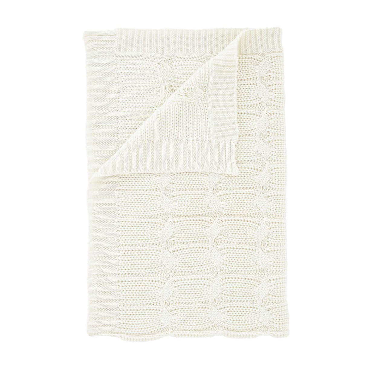 Chunky Marl Knit Throw Blanket 130cm x 170cm by Catherine Lansfield