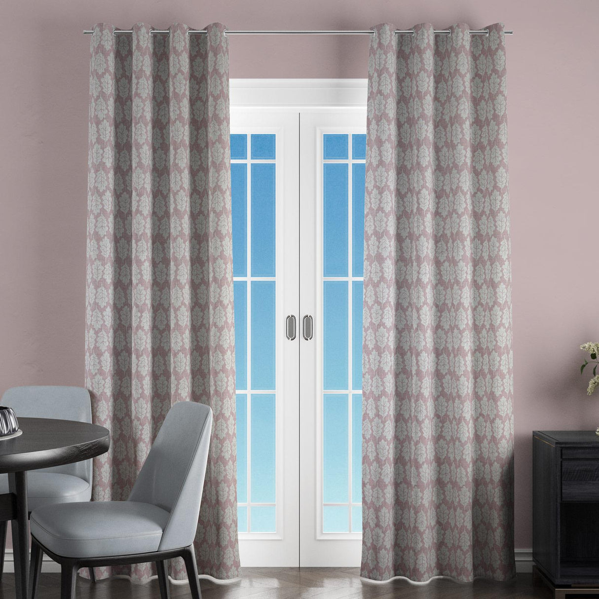 Oak Leaf Rose Made To Measure Curtains by Style Furnishings