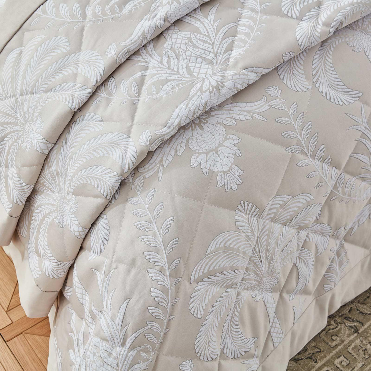 Avalon Jacquard Quilted Bedspread by Hyperion Interiors