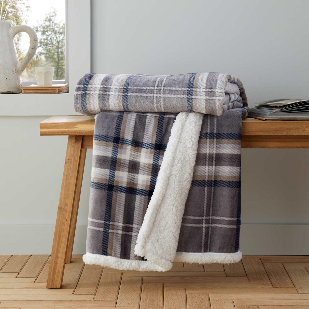 Catherine Lansfield Kelso Check Cosy Tartan Throw 130cm x 170cm 10