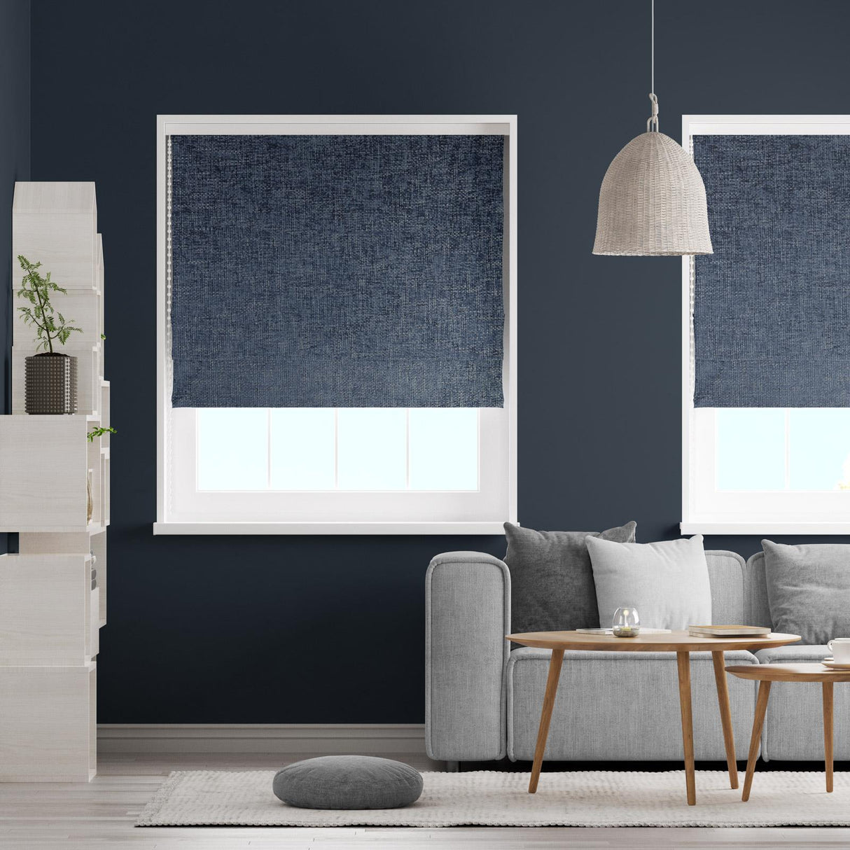 Arla Sapphire Made To Measure Roman Blind by Style Furnishings