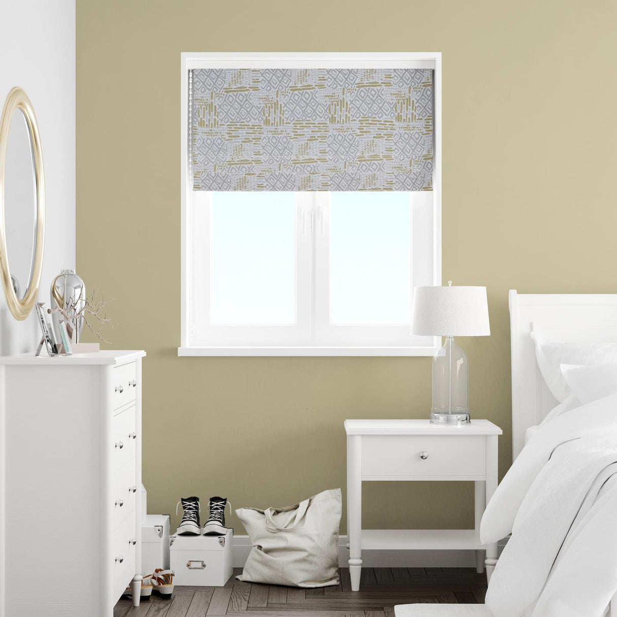 Torsa Ochre Made to Measure Roman Blind by Style Furnishings