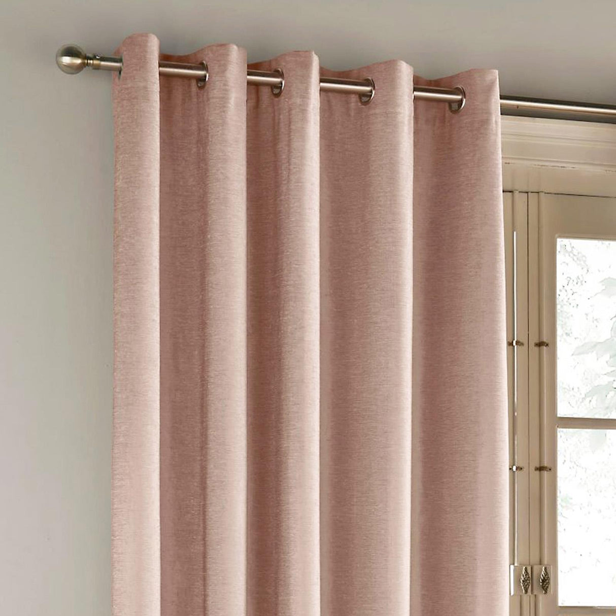 Savoy Chenille Blackout Eyelet Door Curtain by Enhanced Living
