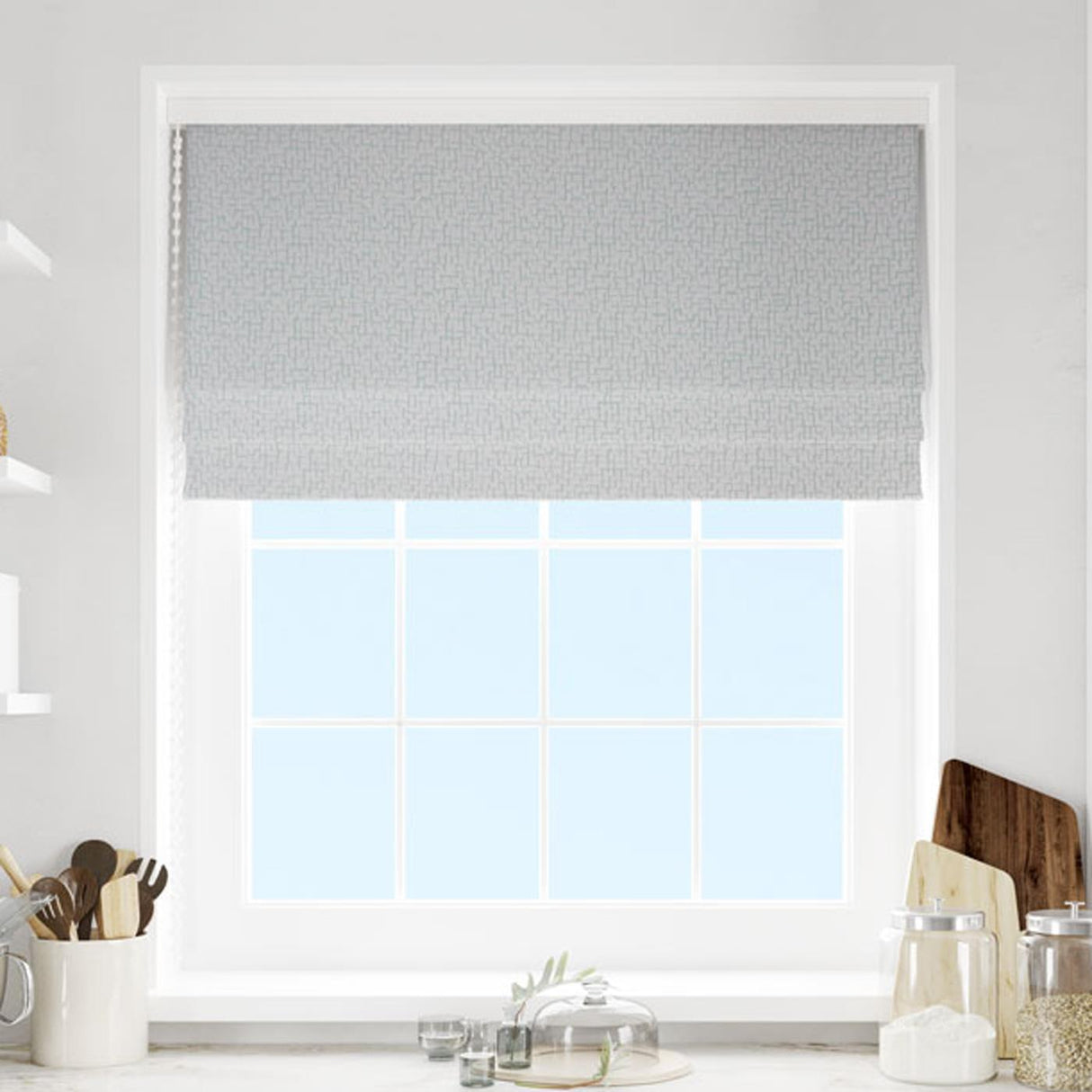 Andante Menta Made To Measure Roman Blind by Style Furnishings
