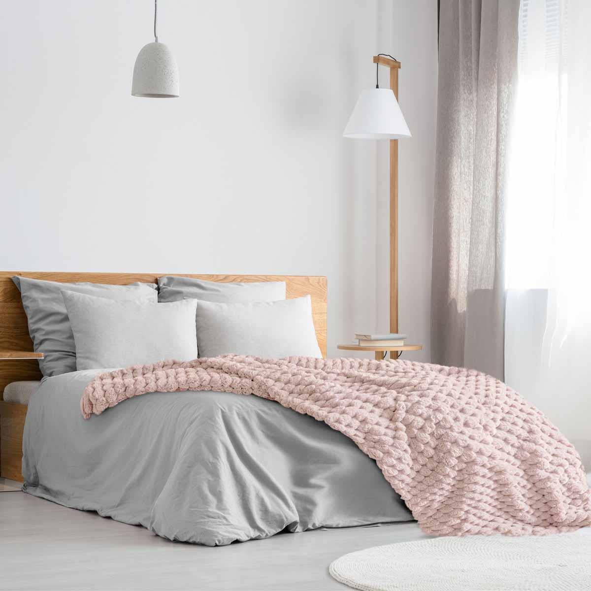 Lush Luxurious Fluffy Faux Rabbit Fur Throw Blanket by Emma Barclay