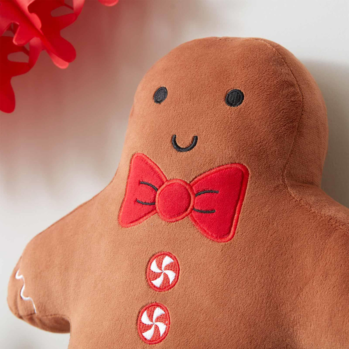 Catherine Lansfield Christmas Gingerbread 3D Novelty Filled Cushion 2