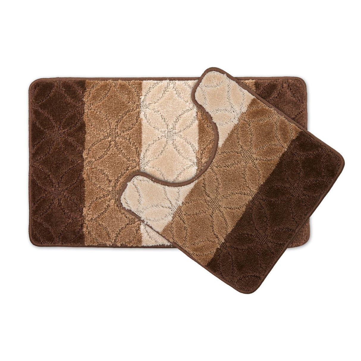 Halo Non-Slip Bath Mat & Pedestal Bathroom Set by Emma Barclay