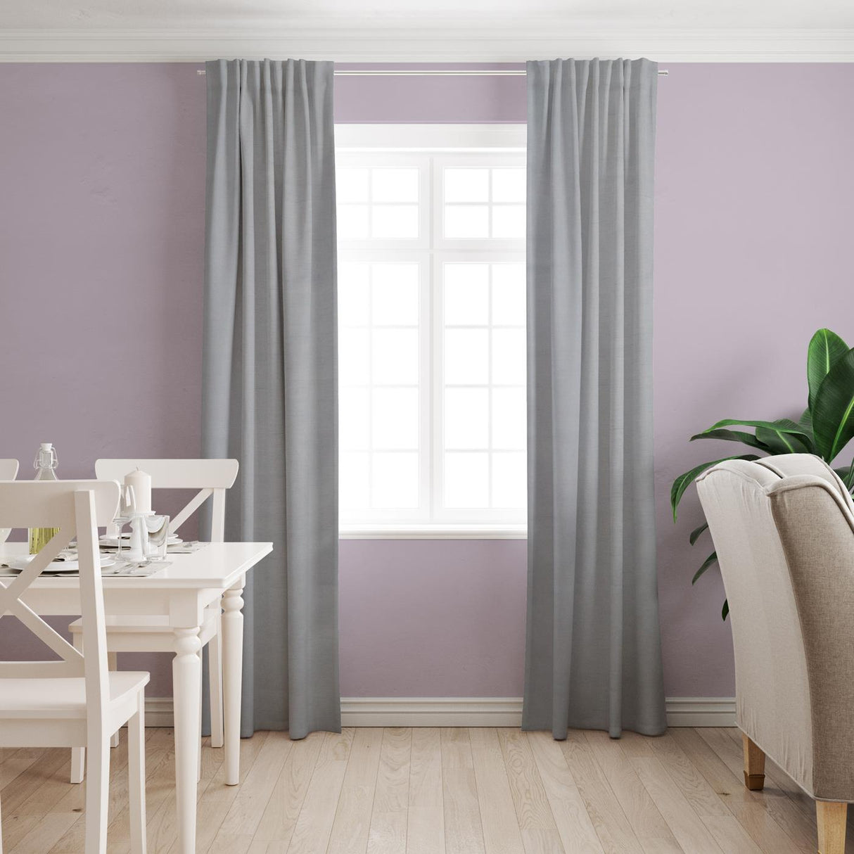 Alcina Silver Made To Measure Curtains by Style Furnishings