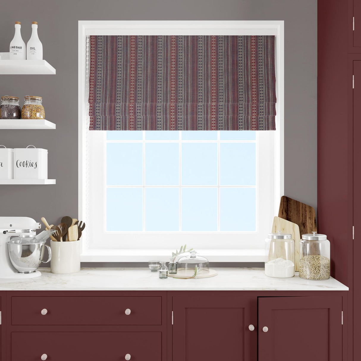 Nalanda Salsa Made To Measure Roman Blind by Style Furnishings