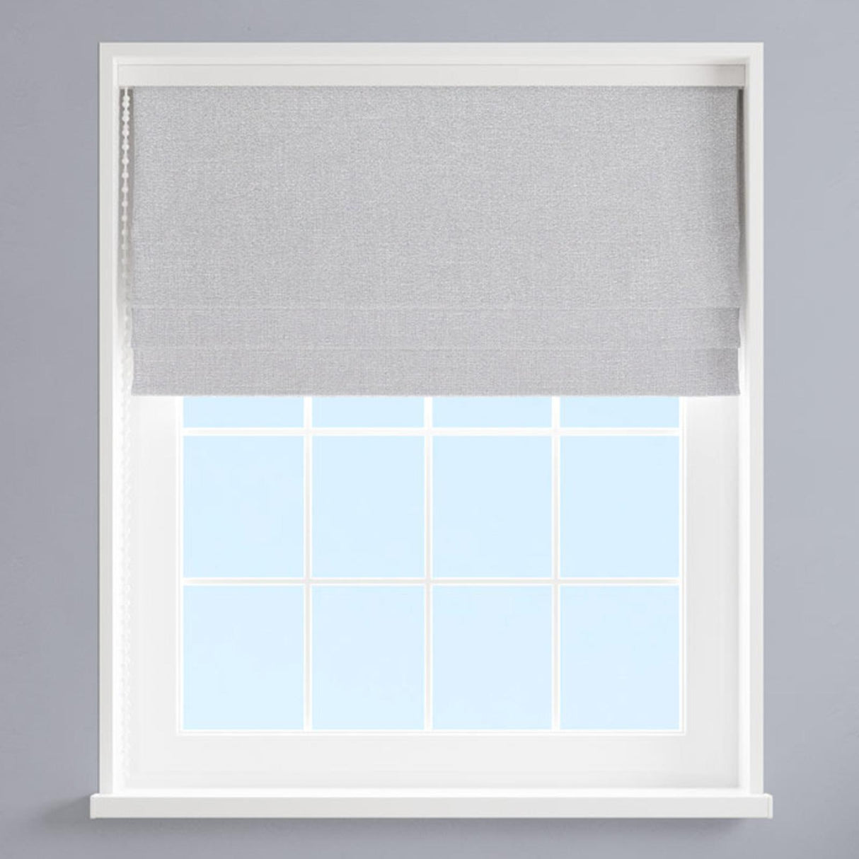 Mestre Nickel Made To Measure Roman Blind by Style Furnishings