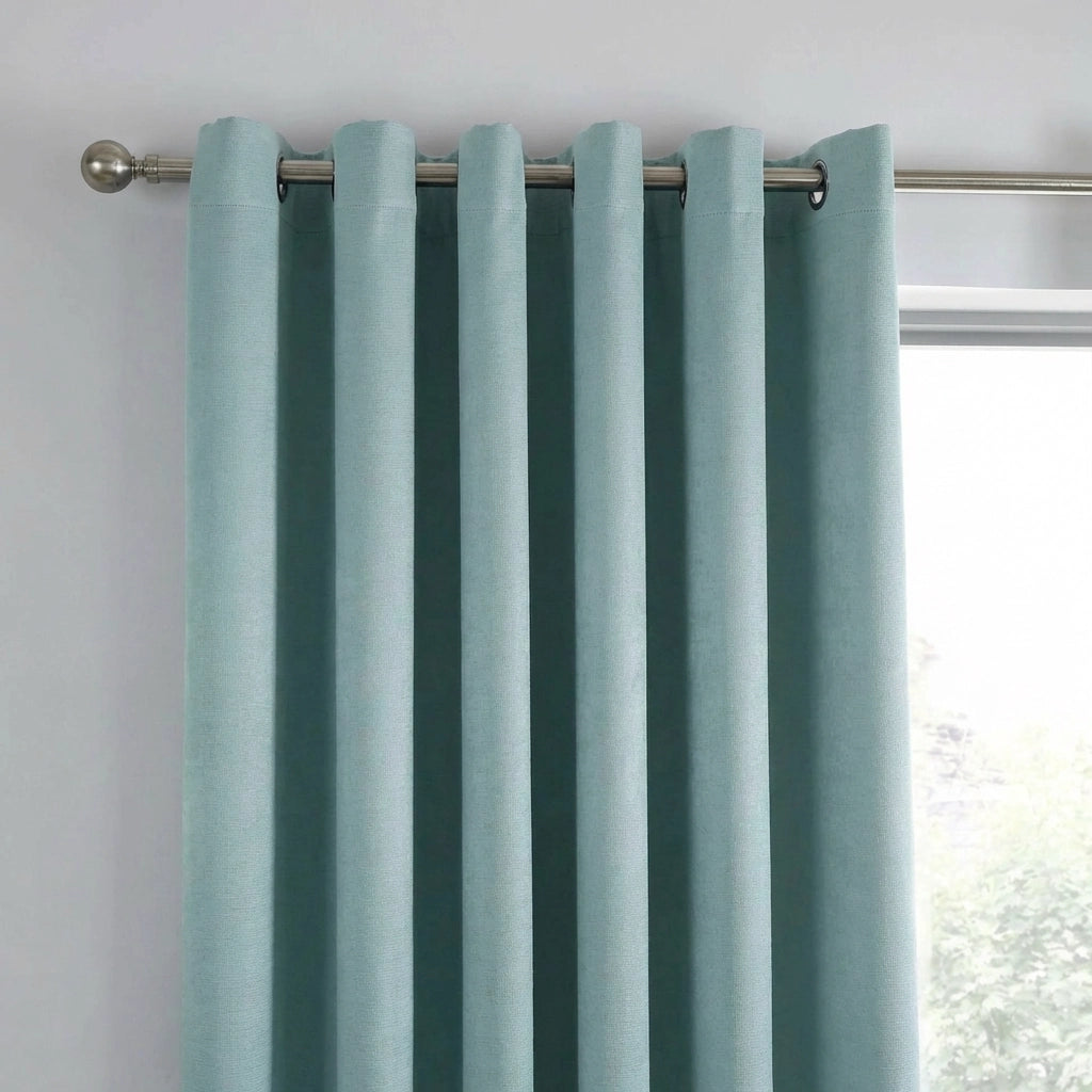 Strata Thermal Dim Out Woven Eyelet Curtains Pair 36