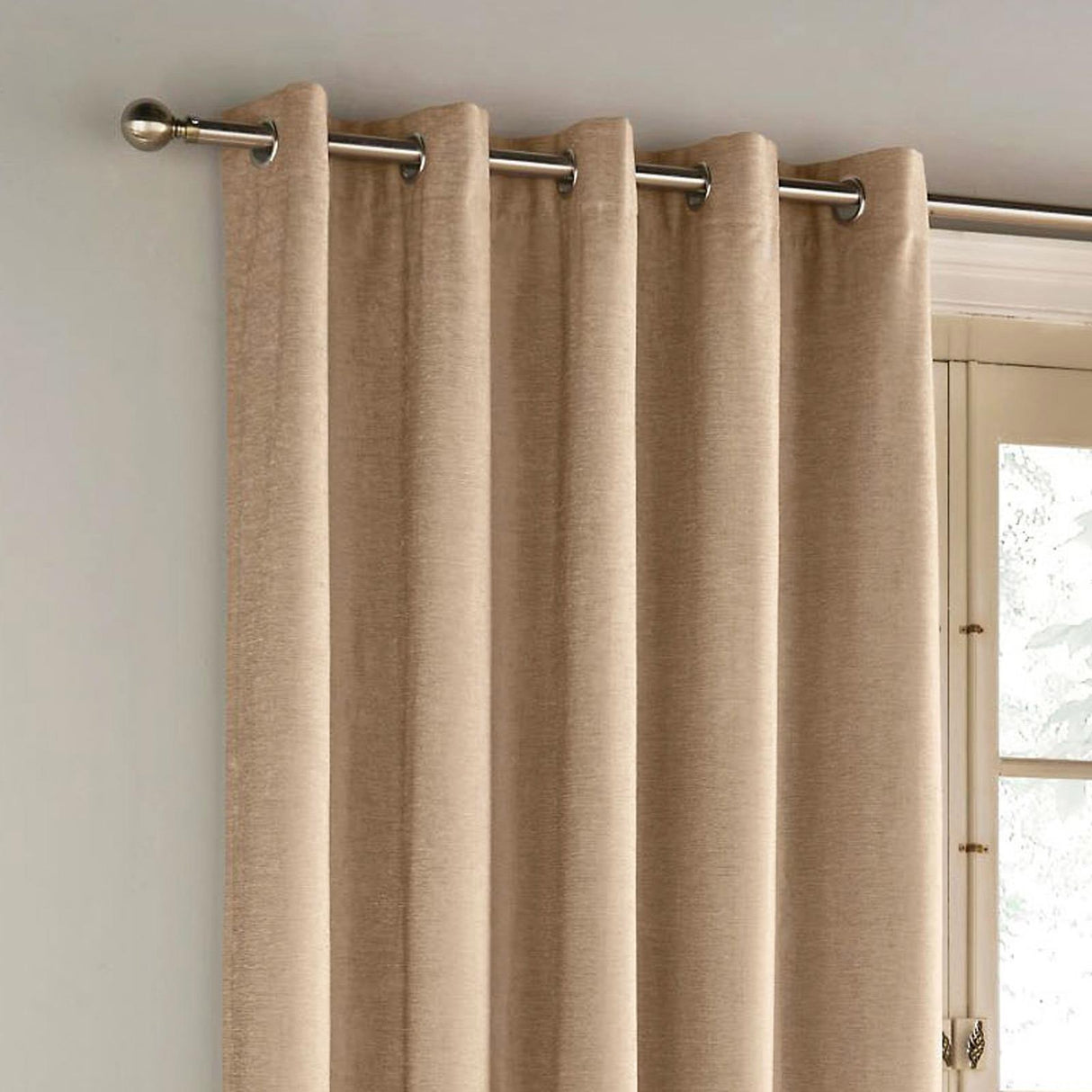 Savoy Chenille Blackout Eyelet Door Curtain by Enhanced Living