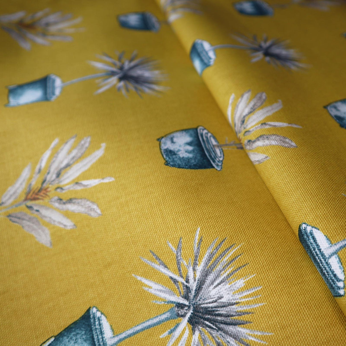 Greenhouse Pots Ochre Made To Measure Curtains by Style Furnishings