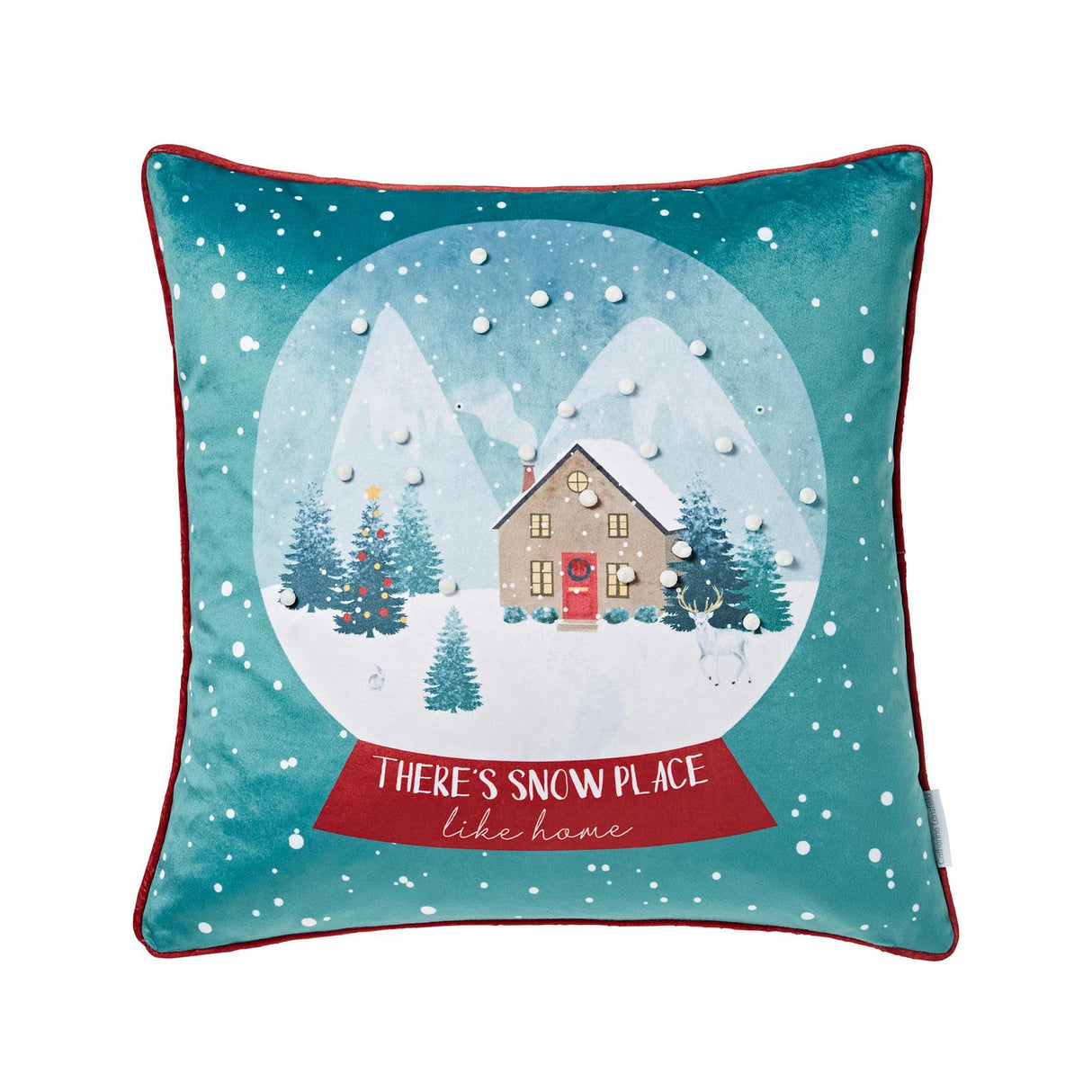 Catherine Lansfield Snow Place Like Home Christmas Filled Cushion 4
