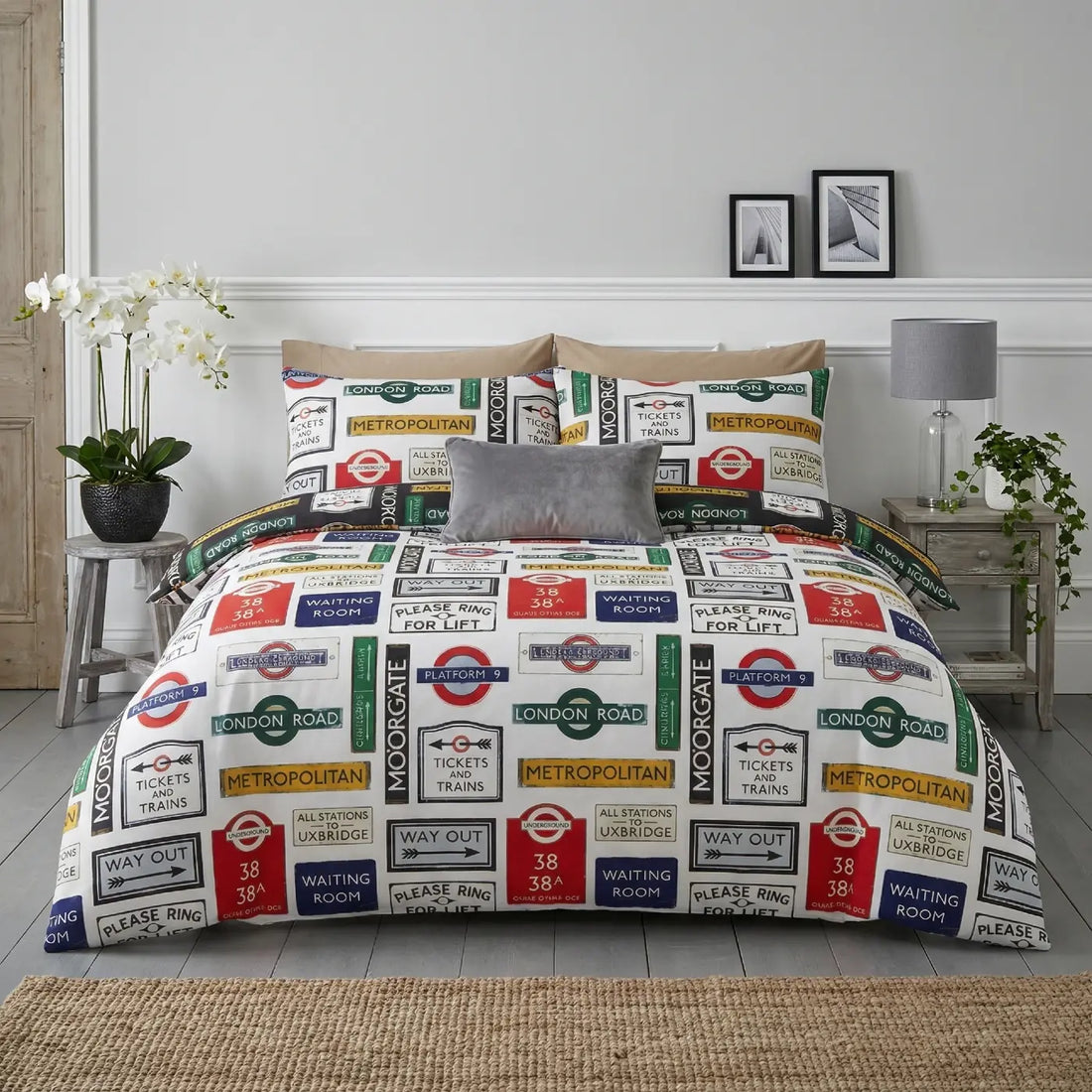 TFL Signs Polycotton Duvet Cover Set