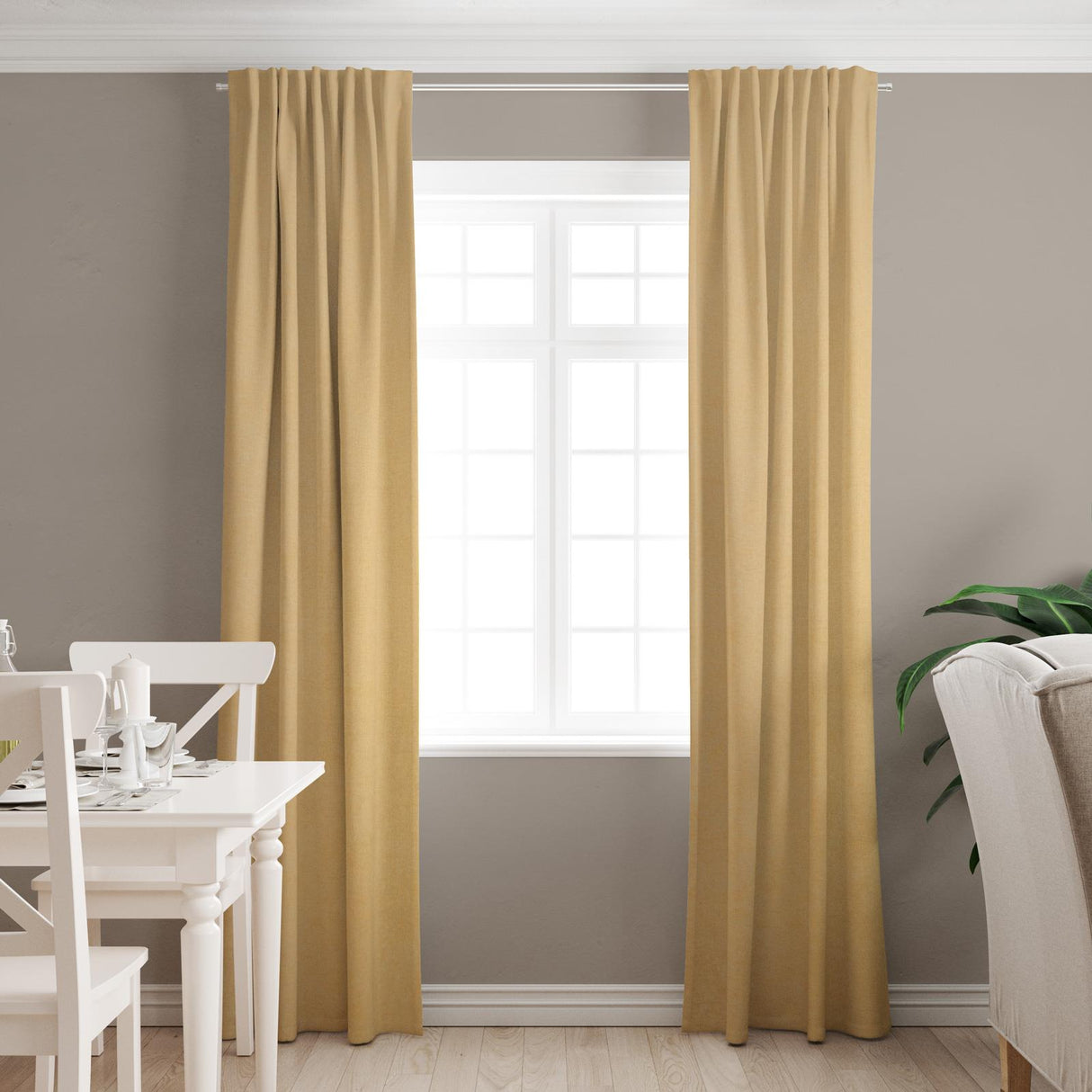 Seelay Lemon Made To Measure Curtains by Style Furnishings