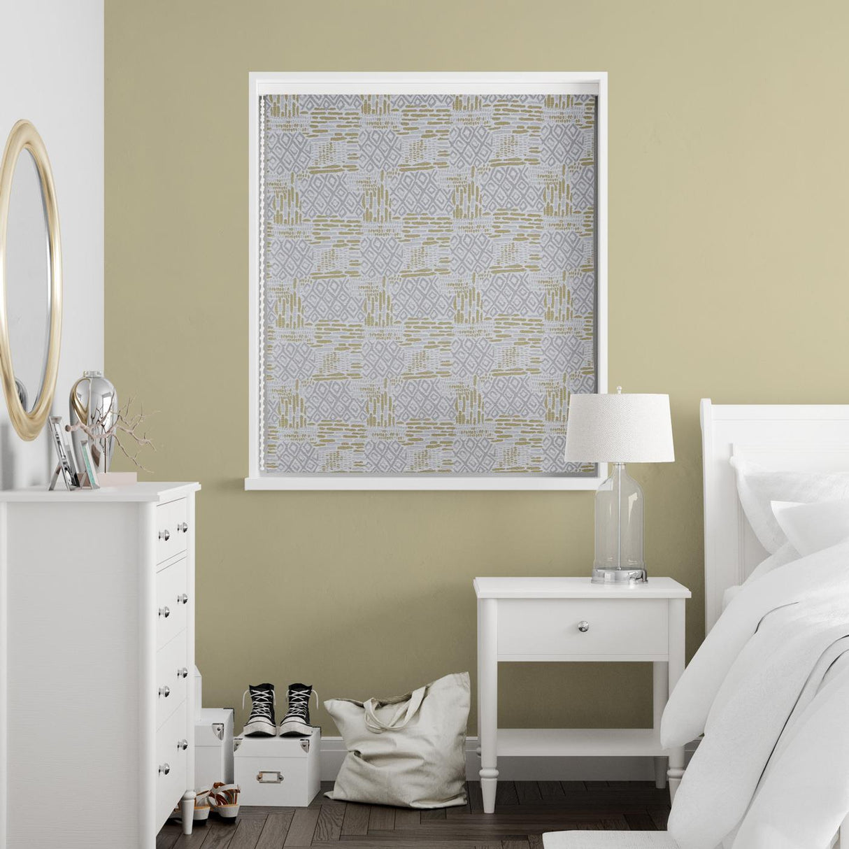 Torsa Ochre Made to Measure Roman Blind by Style Furnishings