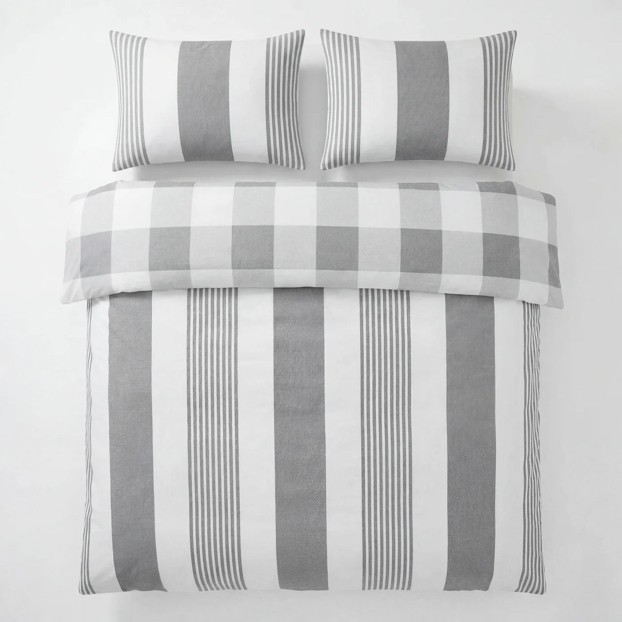 Chambray Stripe Duvet Cover Set 6