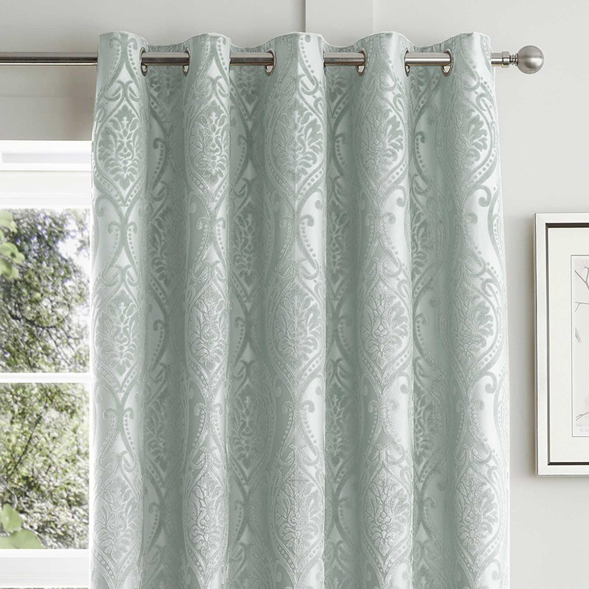 Chateau Jacquard Eyelet Curtains by Curtina