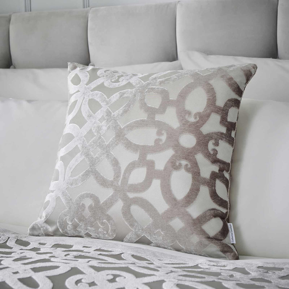 Catherine Lansfield Lattice Filled Cushion 5