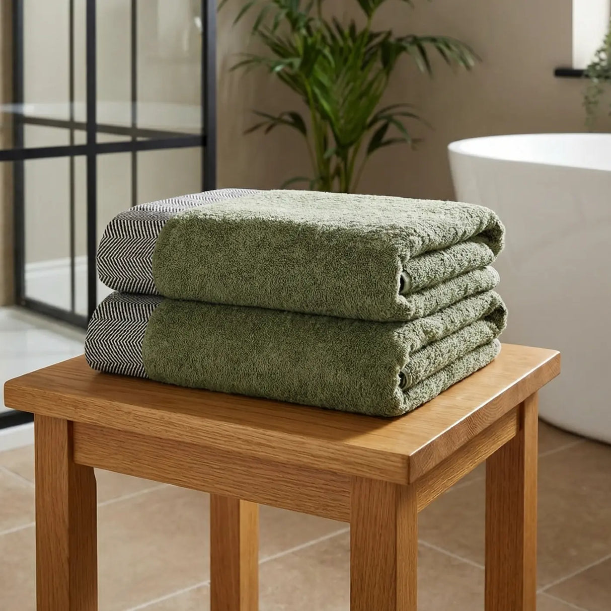 Tidal Bath Sheet 550gsm Towel Pair 10