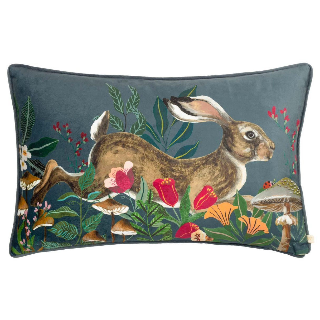 Wild Garden Leaping Hare Cushion Cover by Wylder Nature 3