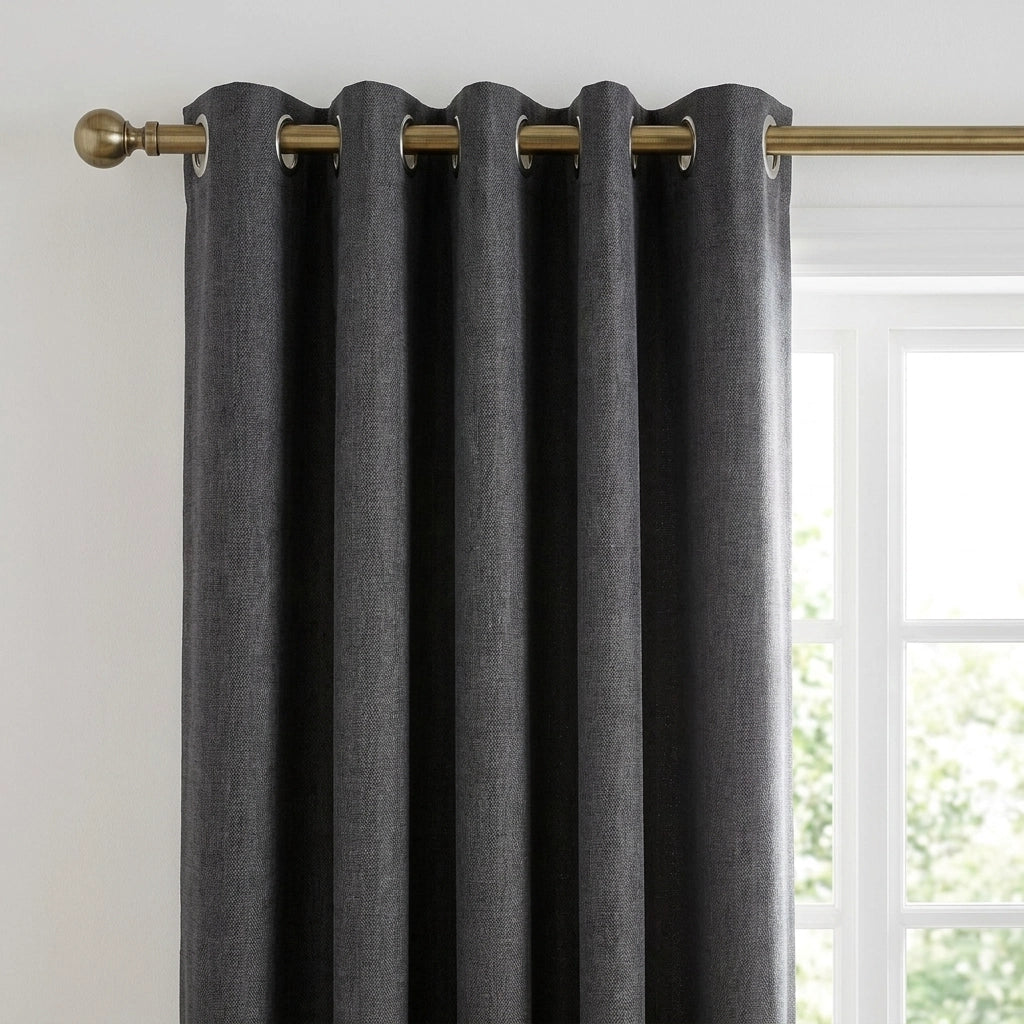 Velvet Chenille Eyelet Curtains 20