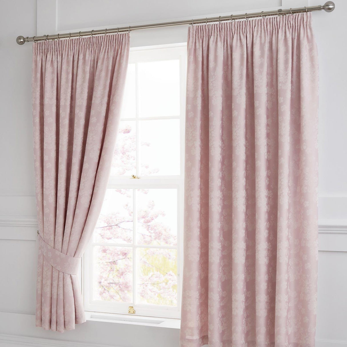 Blossom Jacquard Tape Top Curtains by Dreams & Drapes Woven