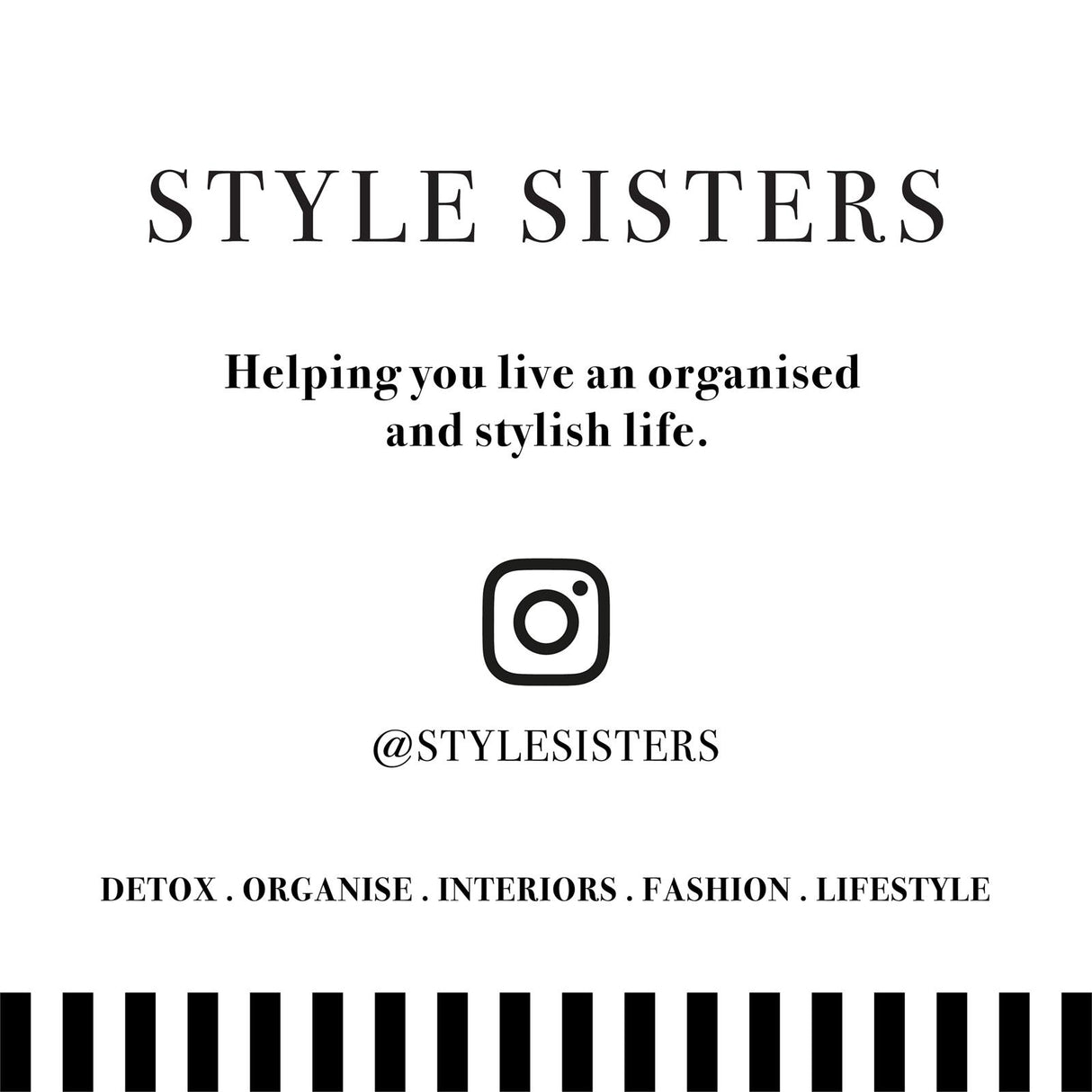 Style Sisters Monochrome Stripe Filled Cushion 3