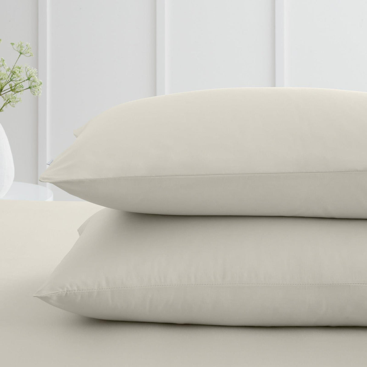200 Thread Count Cotton Percale Oxford and Housewife Pillowcases by Bianca