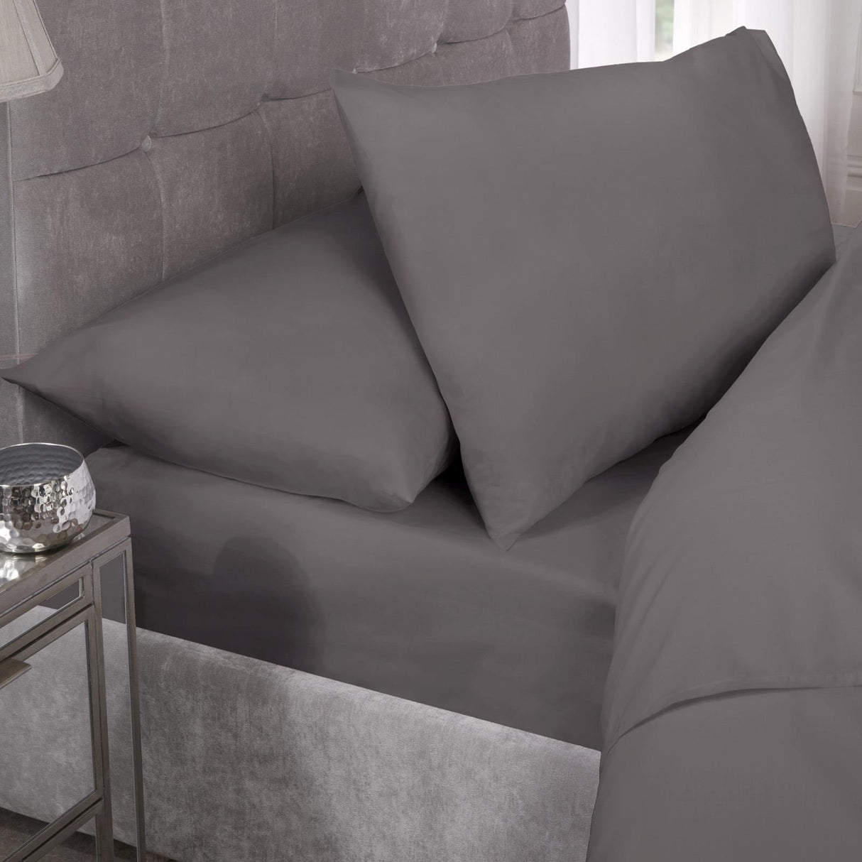 Percale 180 Thread Count Fitted Sheet 25cm Deep by Emma Barclay