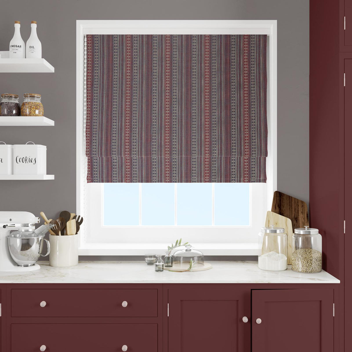Nalanda Salsa Made To Measure Roman Blind by Style Furnishings