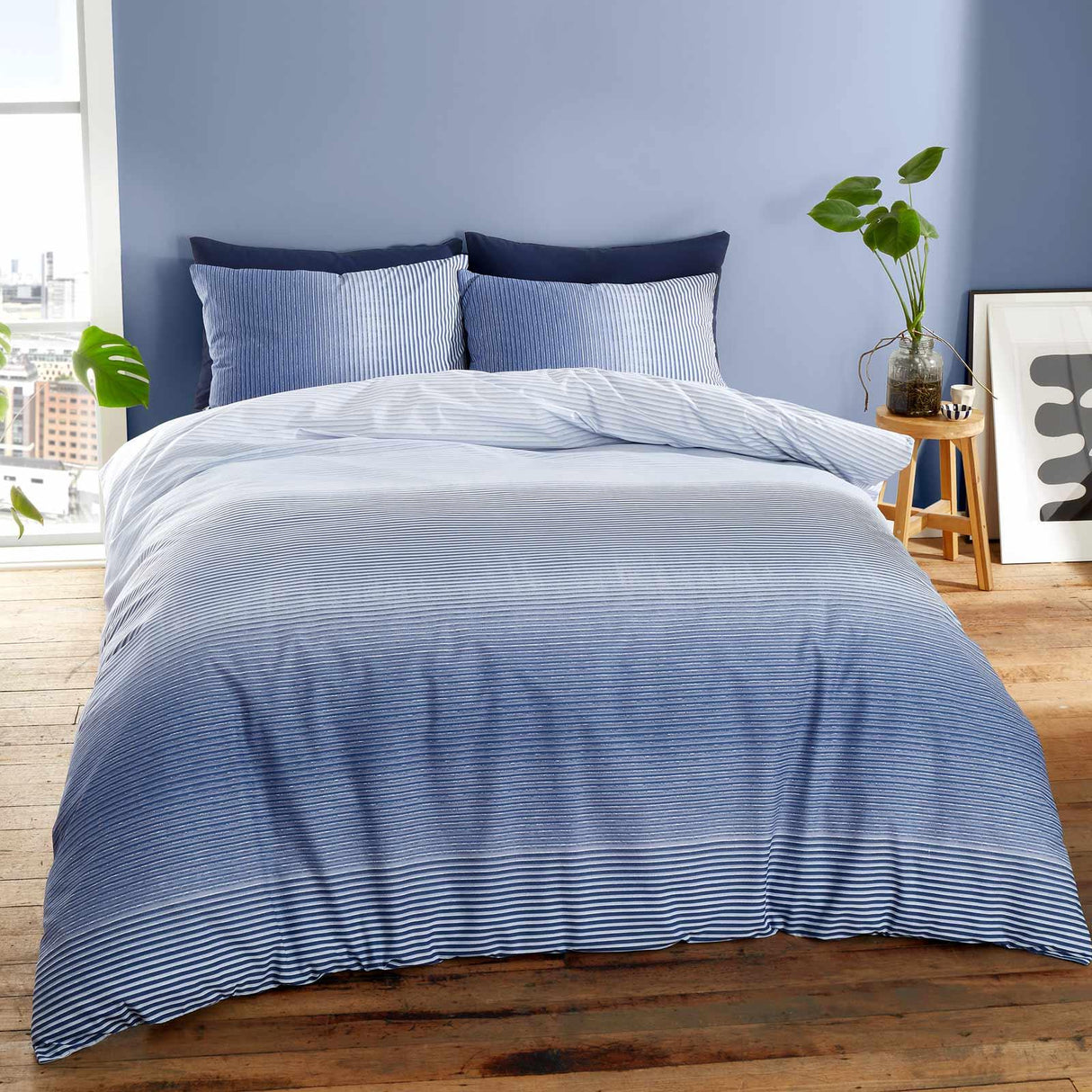 Graded Stripe Duvet Cover Set
